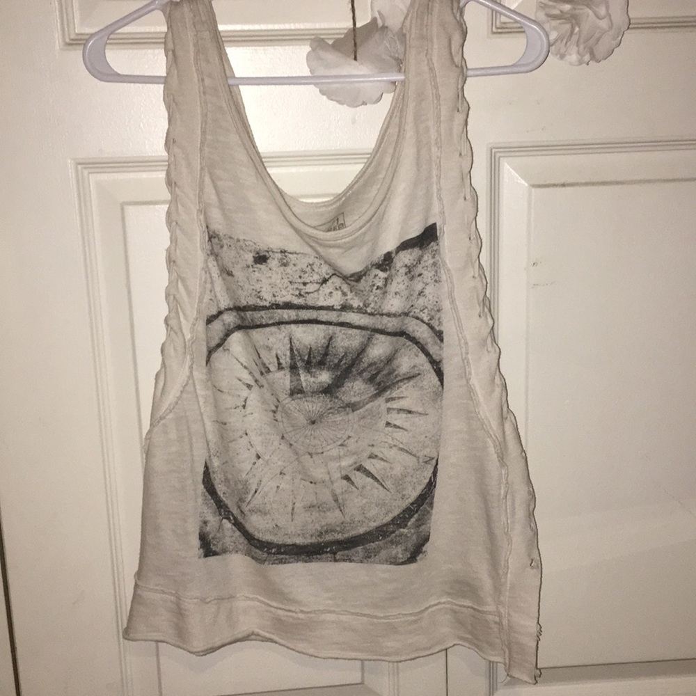 Free people compass lace up tank